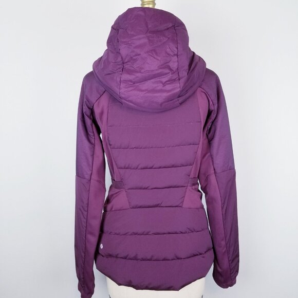 Lululemon Down For It  All Jacket in Dark Adobe Purple Ladies Size Large - Picture 5 of 16